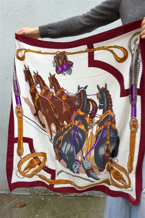 hermes saddle scarf|vintage Hermes scarf horse.